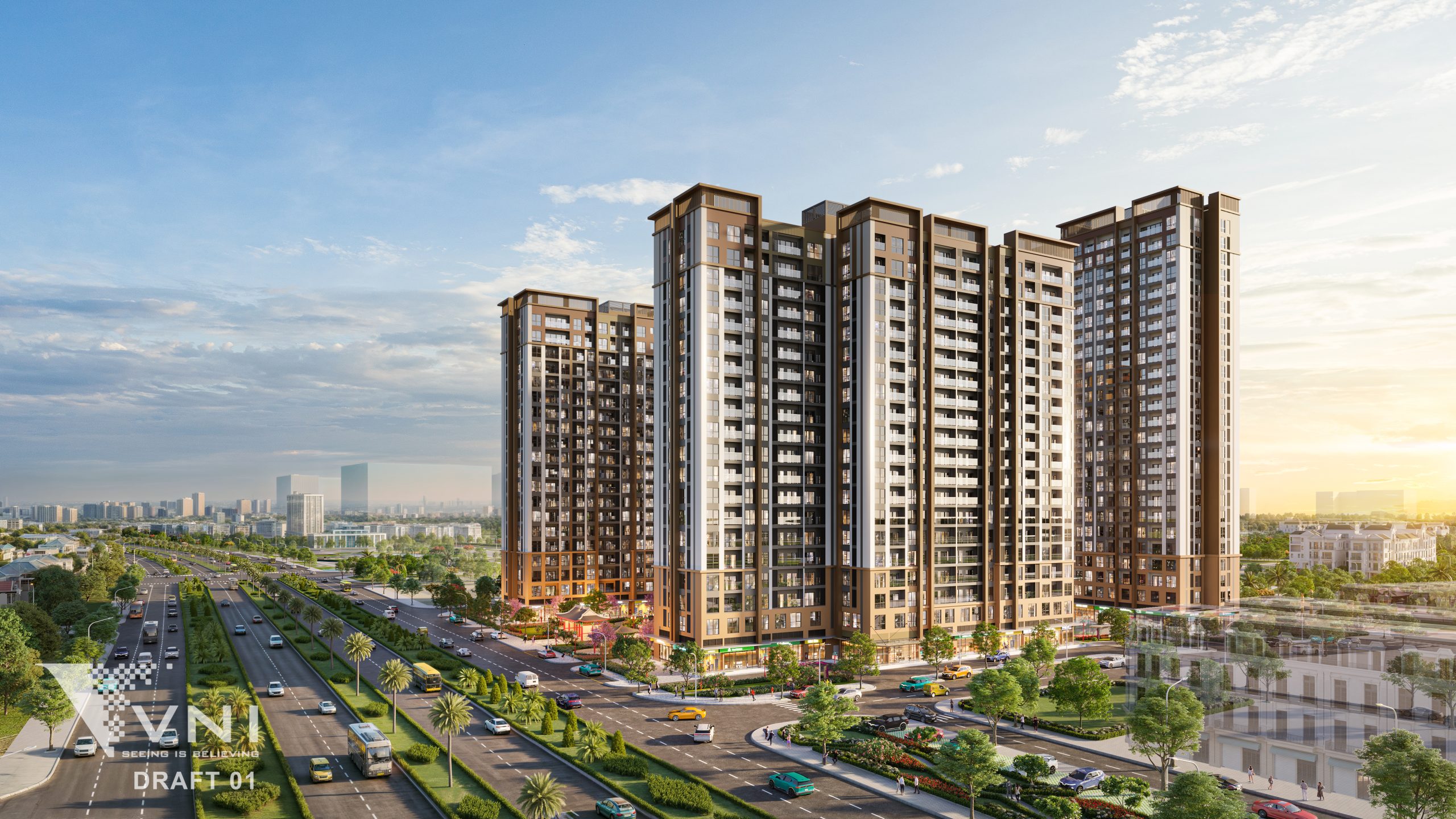 mặt tiền đại lộ Hùng Vương